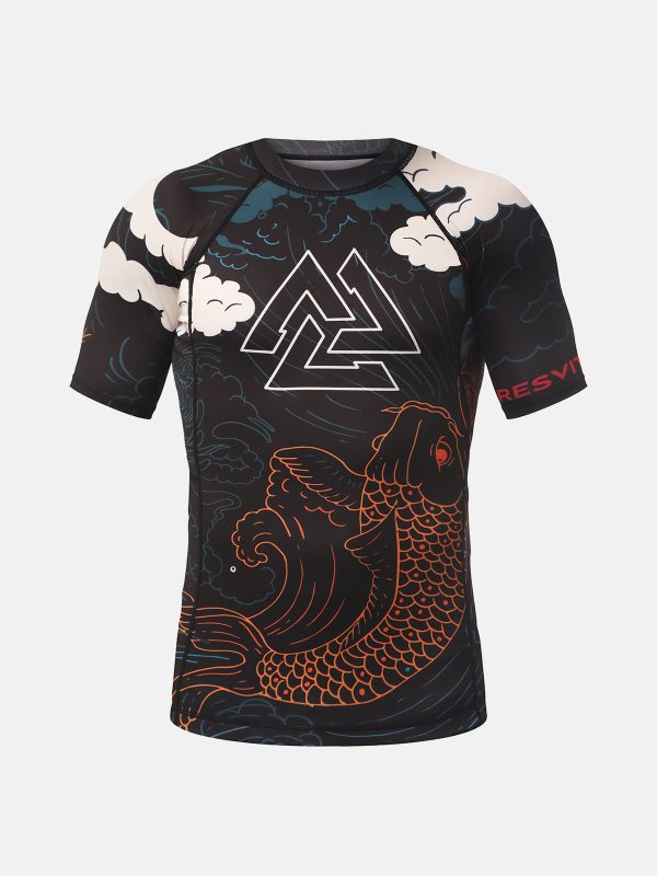 Peresvit Koi Short Sleeve Rashguard Blue Orange Red - Зображення 2